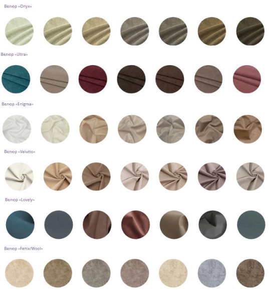 Кровать Корона Jessica без основания 200х120см (3. Велюр: Onyx, Ultra, Enigma, Velutto, Lovely, Fenix/Wool)